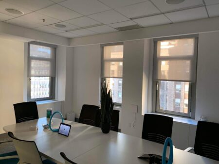 Solar shades for conf room